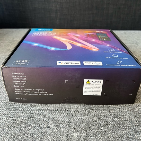 NIB Govee 32.8 ft. Wi-Fi RGBIC LED Strip Lights - Picture 6 of 9